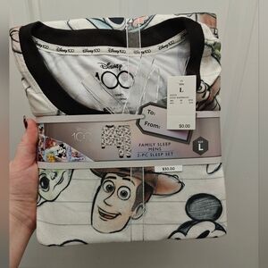 NWT DISNEY 100 adult Pajama Set